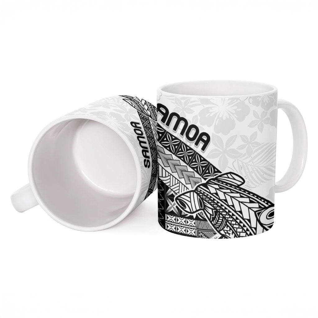 Samoa Mamanu Siapo Classic Black Ceramic Mug Tatau Malie LT7 - Polynesian Pride