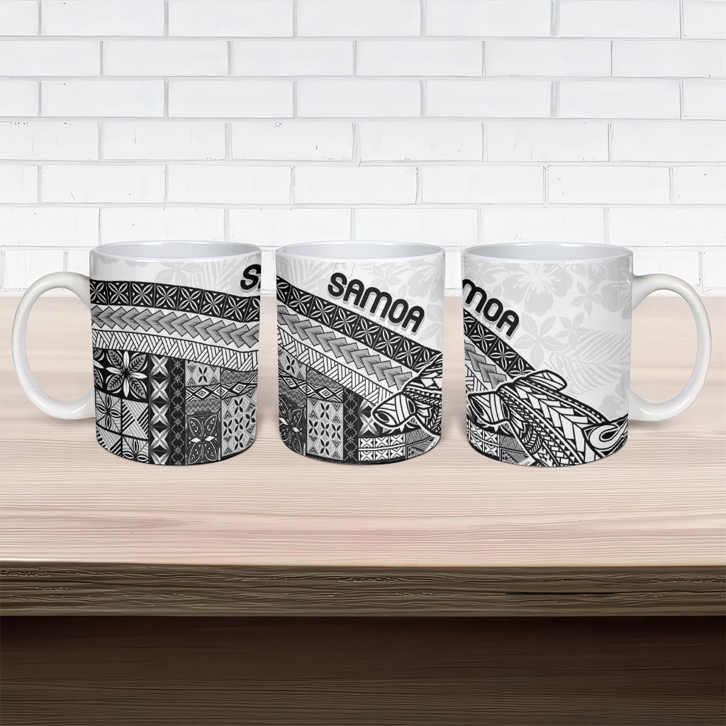 Samoa Mamanu Siapo Classic Black Ceramic Mug Tatau Malie LT7 - Polynesian Pride