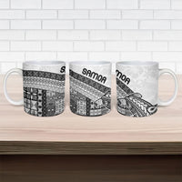 Samoa Mamanu Siapo Classic Black Ceramic Mug Tatau Malie LT7 - Polynesian Pride