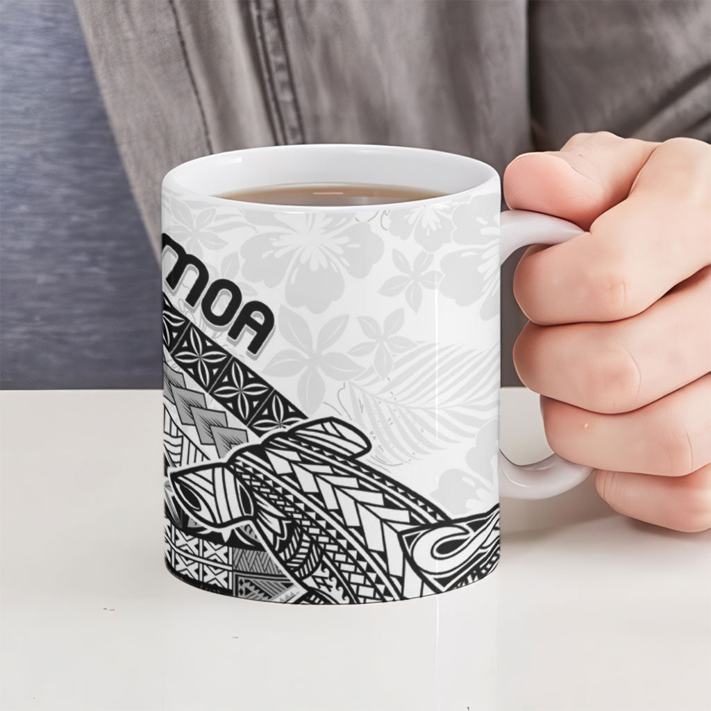 Samoa Mamanu Siapo Classic Black Ceramic Mug Tatau Malie LT7 - Polynesian Pride