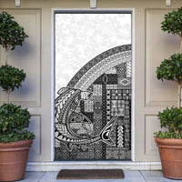 Samoa Mamanu Siapo Classic Black Door Cover Tatau Malie LT7 Black - Polynesian Pride