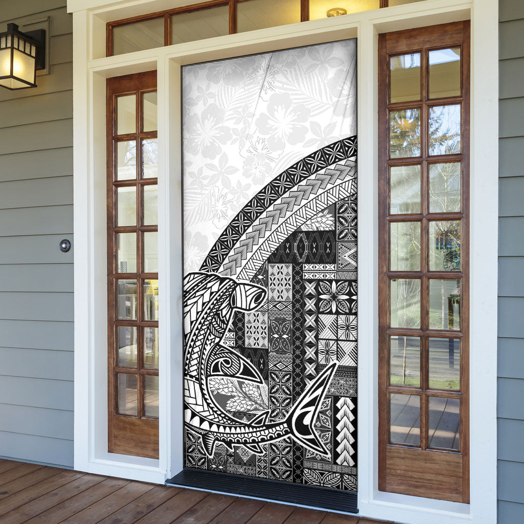 Samoa Mamanu Siapo Classic Black Door Cover Tatau Malie LT7 - Polynesian Pride