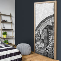 Samoa Mamanu Siapo Classic Black Door Cover Tatau Malie LT7 - Polynesian Pride