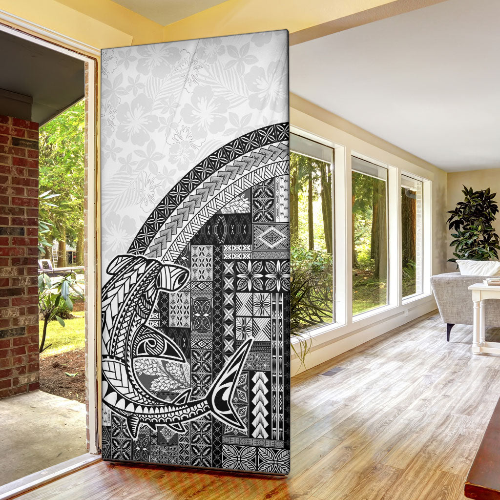 Samoa Mamanu Siapo Classic Black Door Cover Tatau Malie LT7 - Polynesian Pride