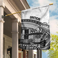 Samoa Mamanu Siapo Classic Black Garden Flag Tatau Malie LT7 House Flag Black - Polynesian Pride