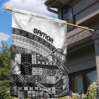 Samoa Mamanu Siapo Classic Black Garden Flag Tatau Malie LT7 - Polynesian Pride
