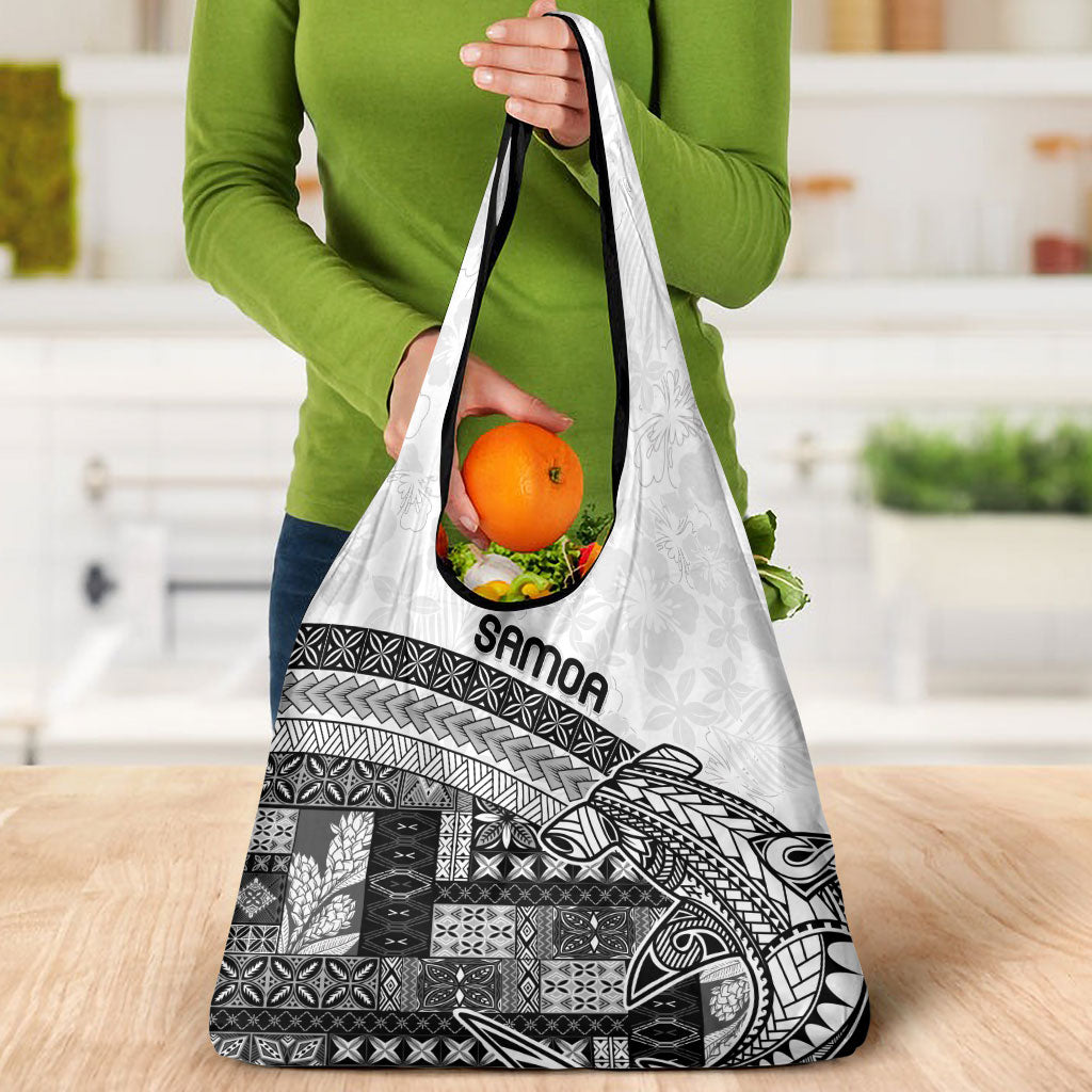 Samoa Mamanu Siapo Classic Black Grocery Bag Tatau Malie LT7 - Polynesian Pride