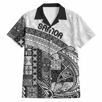 Samoa Mamanu Siapo Classic Black Hawaiian Shirt Tatau Malie LT7 Black - Polynesian Pride