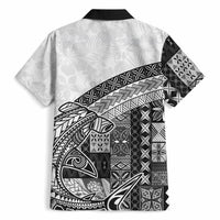 Samoa Mamanu Siapo Classic Black Hawaiian Shirt Tatau Malie LT7 - Polynesian Pride