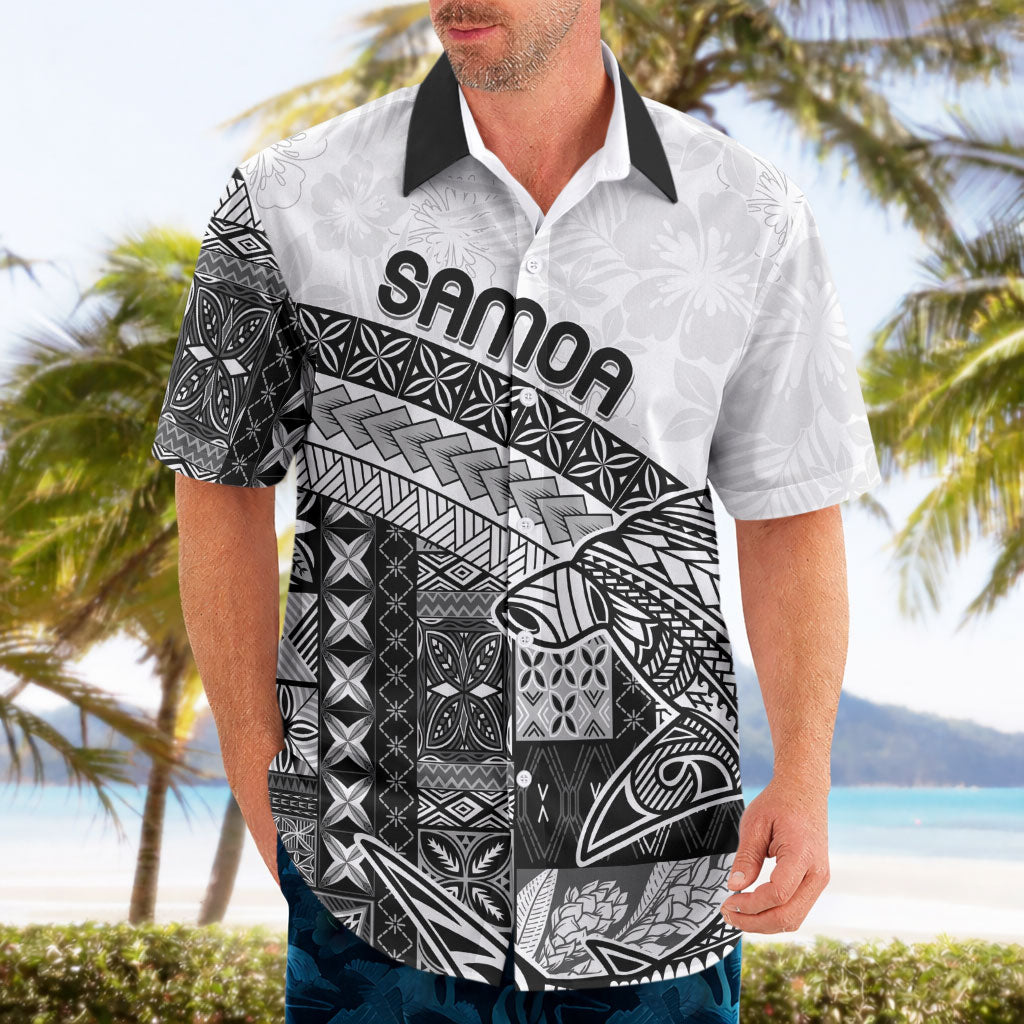 Samoa Mamanu Siapo Classic Black Hawaiian Shirt Tatau Malie LT7 - Polynesian Pride
