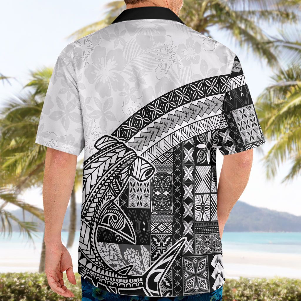 Samoa Mamanu Siapo Classic Black Hawaiian Shirt Tatau Malie LT7 - Polynesian Pride