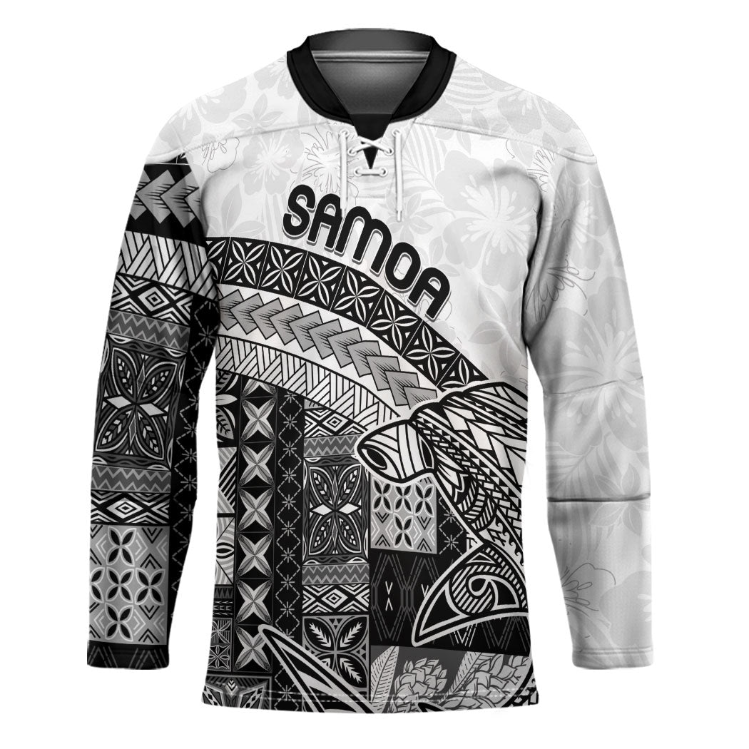 Samoa Mamanu Siapo Classic Black Hockey Jersey Tatau Malie LT7 Unisex Black - Polynesian Pride