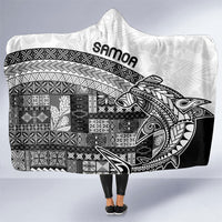 Samoa Mamanu Siapo Classic Black Hooded Blanket Tatau Malie LT7 One Size Black - Polynesian Pride