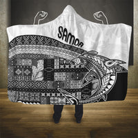 Samoa Mamanu Siapo Classic Black Hooded Blanket Tatau Malie LT7 - Polynesian Pride