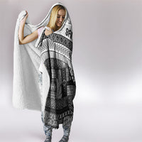 Samoa Mamanu Siapo Classic Black Hooded Blanket Tatau Malie LT7 - Polynesian Pride