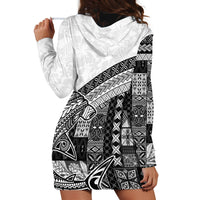 Samoa Mamanu Siapo Classic Black Hoodie Dress Tatau Malie LT7 - Polynesian Pride