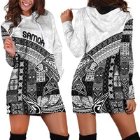 Samoa Mamanu Siapo Classic Black Hoodie Dress Tatau Malie LT7 - Polynesian Pride