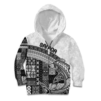 Samoa Mamanu Siapo Classic Black Kid Hoodie Tatau Malie LT7 Zip Hoodie Black - Polynesian Pride