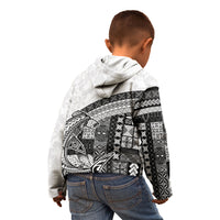 Samoa Mamanu Siapo Classic Black Kid Hoodie Tatau Malie LT7 - Polynesian Pride