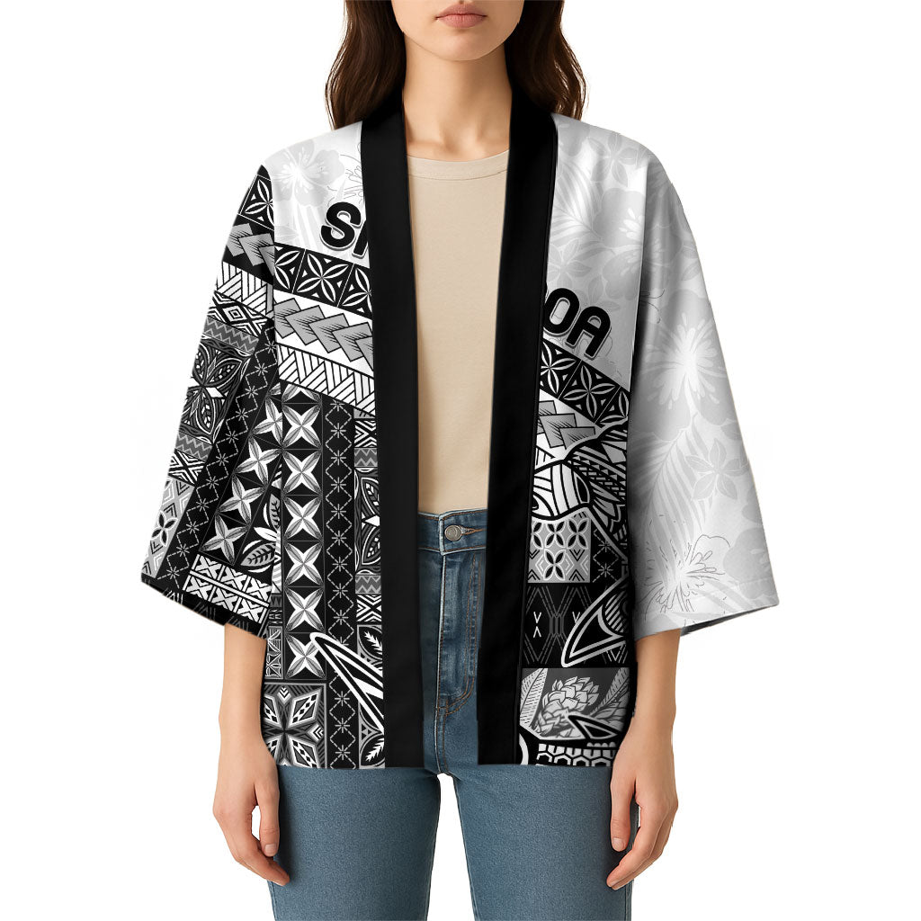 Samoa Mamanu Siapo Classic Black Kimono Tatau Malie LT7 - Polynesian Pride