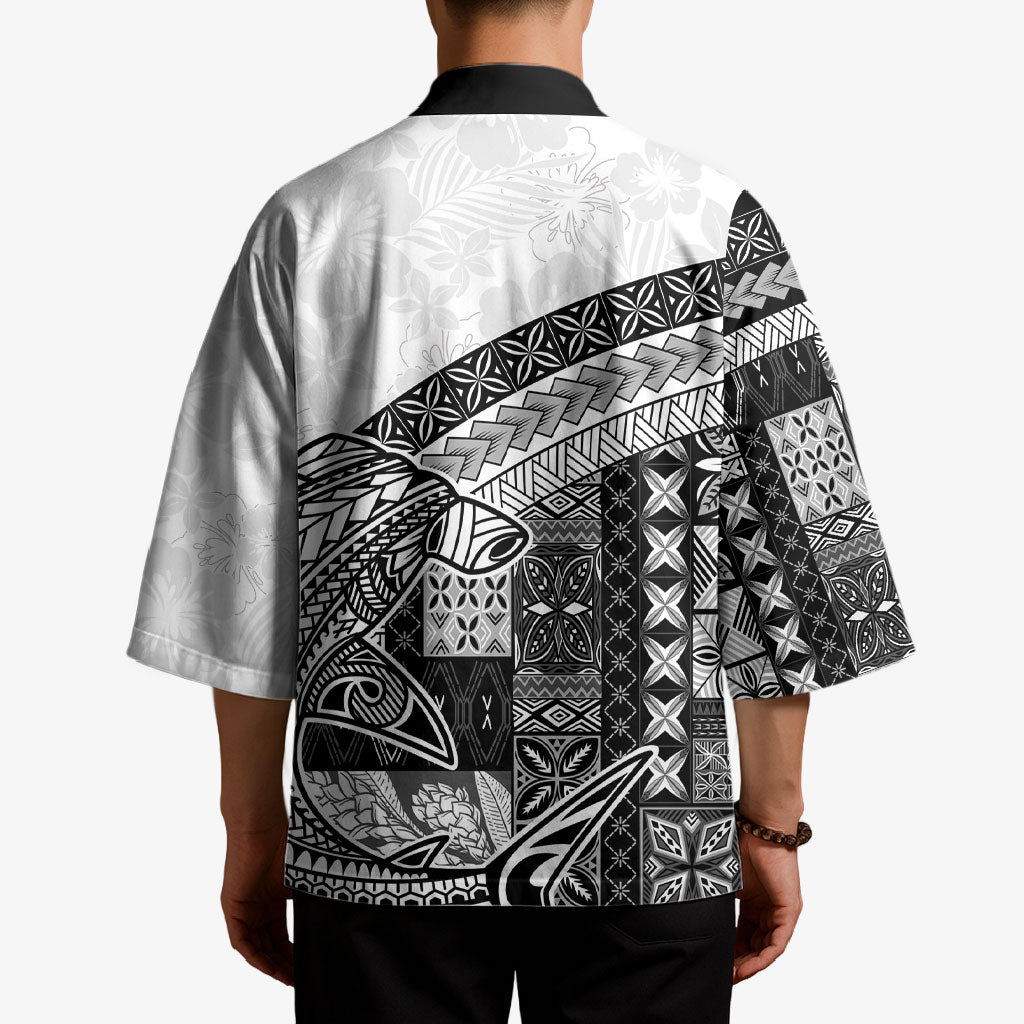 Samoa Mamanu Siapo Classic Black Kimono Tatau Malie LT7 - Polynesian Pride