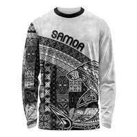 Samoa Mamanu Siapo Classic Black Long Sleeve Shirt Tatau Malie LT7 Unisex Black - Polynesian Pride