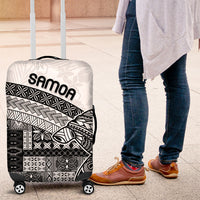 Samoa Mamanu Siapo Classic Black Luggage Cover Tatau Malie LT7 Black - Polynesian Pride