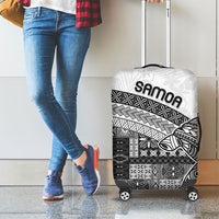 Samoa Mamanu Siapo Classic Black Luggage Cover Tatau Malie LT7 - Polynesian Pride