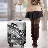 Samoa Mamanu Siapo Classic Black Luggage Cover Tatau Malie LT7 - Polynesian Pride