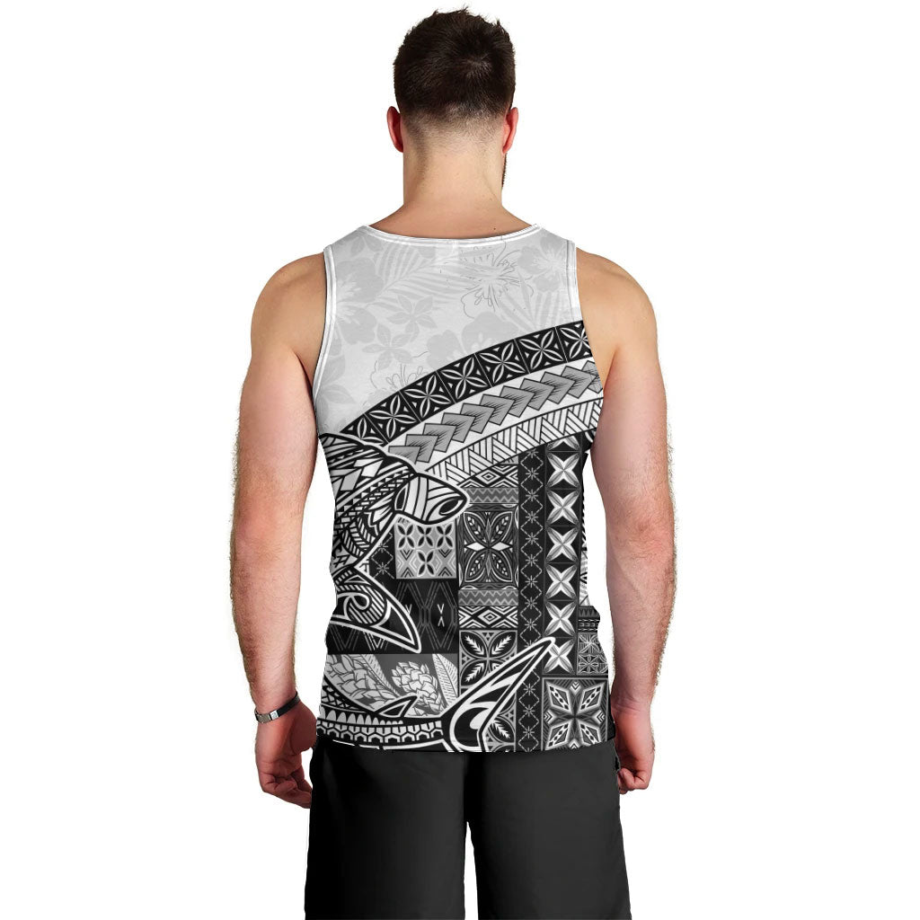 Samoa Mamanu Siapo Classic Black Men Tank Top Tatau Malie LT7 - Polynesian Pride