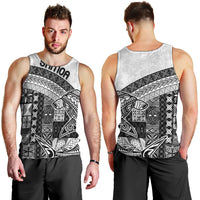 Samoa Mamanu Siapo Classic Black Men Tank Top Tatau Malie LT7 - Polynesian Pride