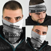 Samoa Mamanu Siapo Classic Black Neck Gaiter Tatau Malie LT7 - Polynesian Pride