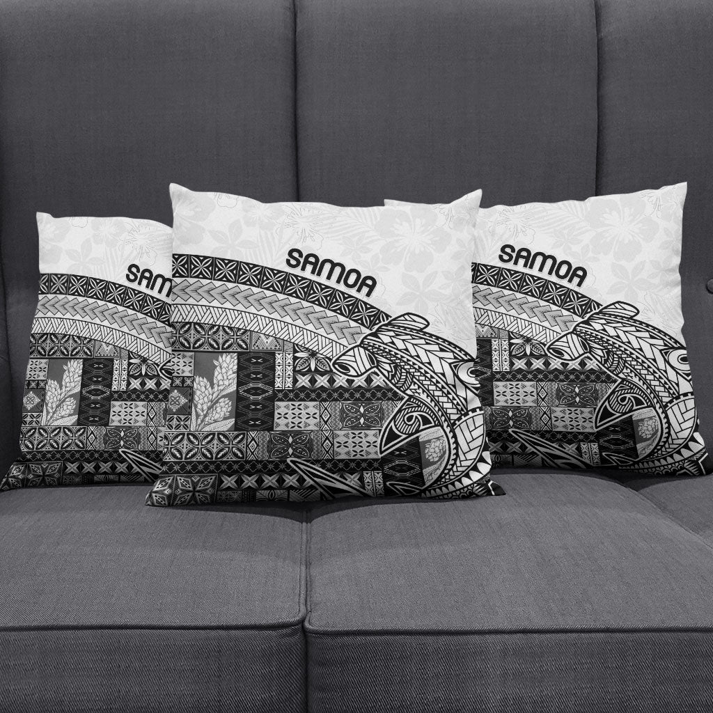 Samoa Mamanu Siapo Classic Black Pillow Cover Tatau Malie LT7 - Polynesian Pride