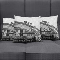 Samoa Mamanu Siapo Classic Black Pillow Cover Tatau Malie LT7 - Polynesian Pride
