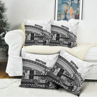 Samoa Mamanu Siapo Classic Black Pillow Cover Tatau Malie LT7 - Polynesian Pride