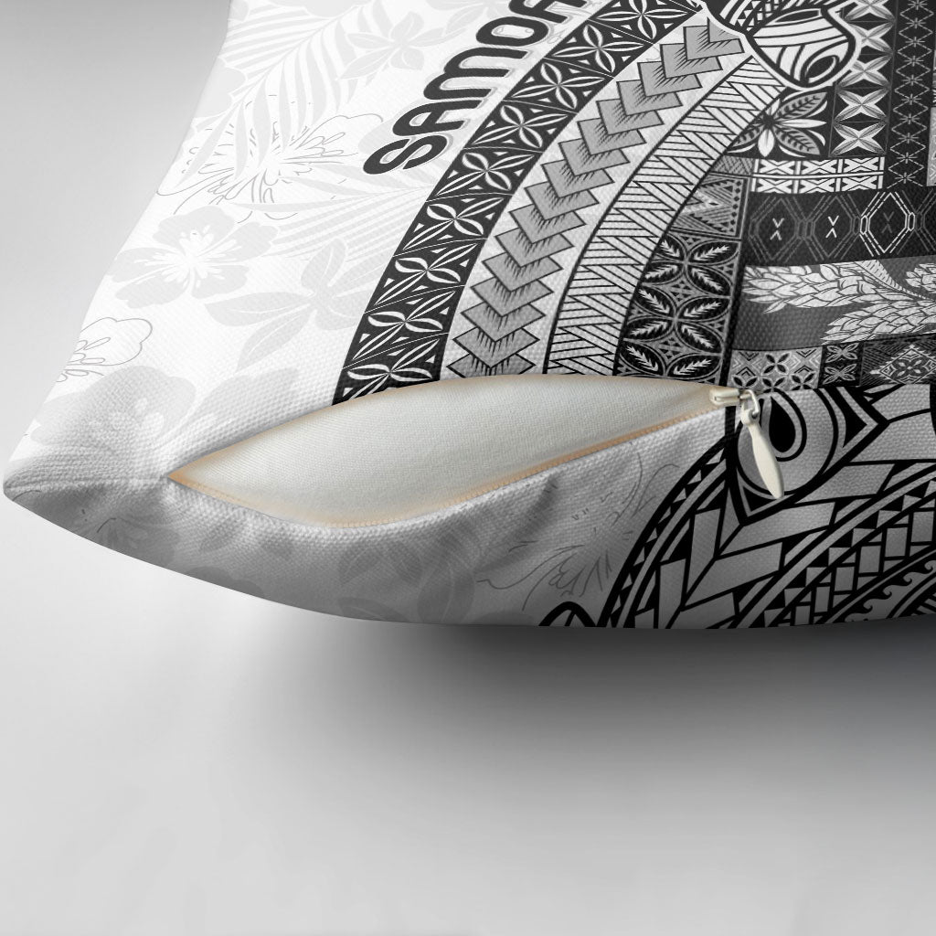 Samoa Mamanu Siapo Classic Black Pillow Cover Tatau Malie LT7 - Polynesian Pride