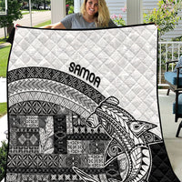 Samoa Mamanu Siapo Classic Black Quilt Tatau Malie LT7 Black - Polynesian Pride