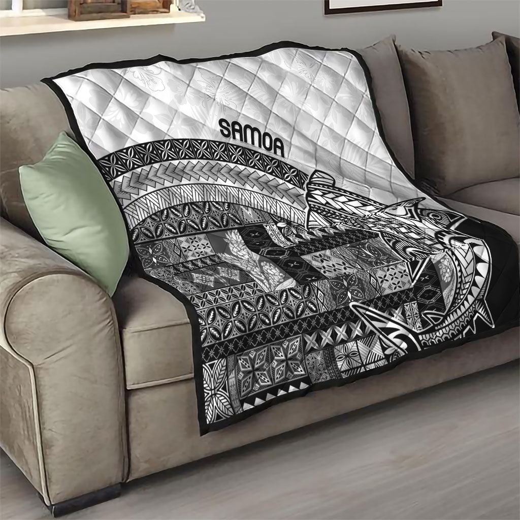 Samoa Mamanu Siapo Classic Black Quilt Tatau Malie LT7 - Polynesian Pride