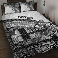 Samoa Mamanu Siapo Classic Black Quilt Bed Set Tatau Malie LT7 Black - Polynesian Pride