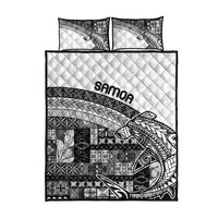 Samoa Mamanu Siapo Classic Black Quilt Bed Set Tatau Malie LT7 - Polynesian Pride