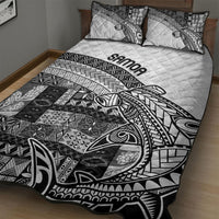 Samoa Mamanu Siapo Classic Black Quilt Bed Set Tatau Malie LT7 - Polynesian Pride