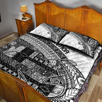 Samoa Mamanu Siapo Classic Black Quilt Bed Set Tatau Malie LT7 - Polynesian Pride