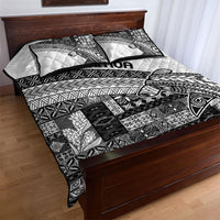 Samoa Mamanu Siapo Classic Black Quilt Bed Set Tatau Malie LT7 - Polynesian Pride