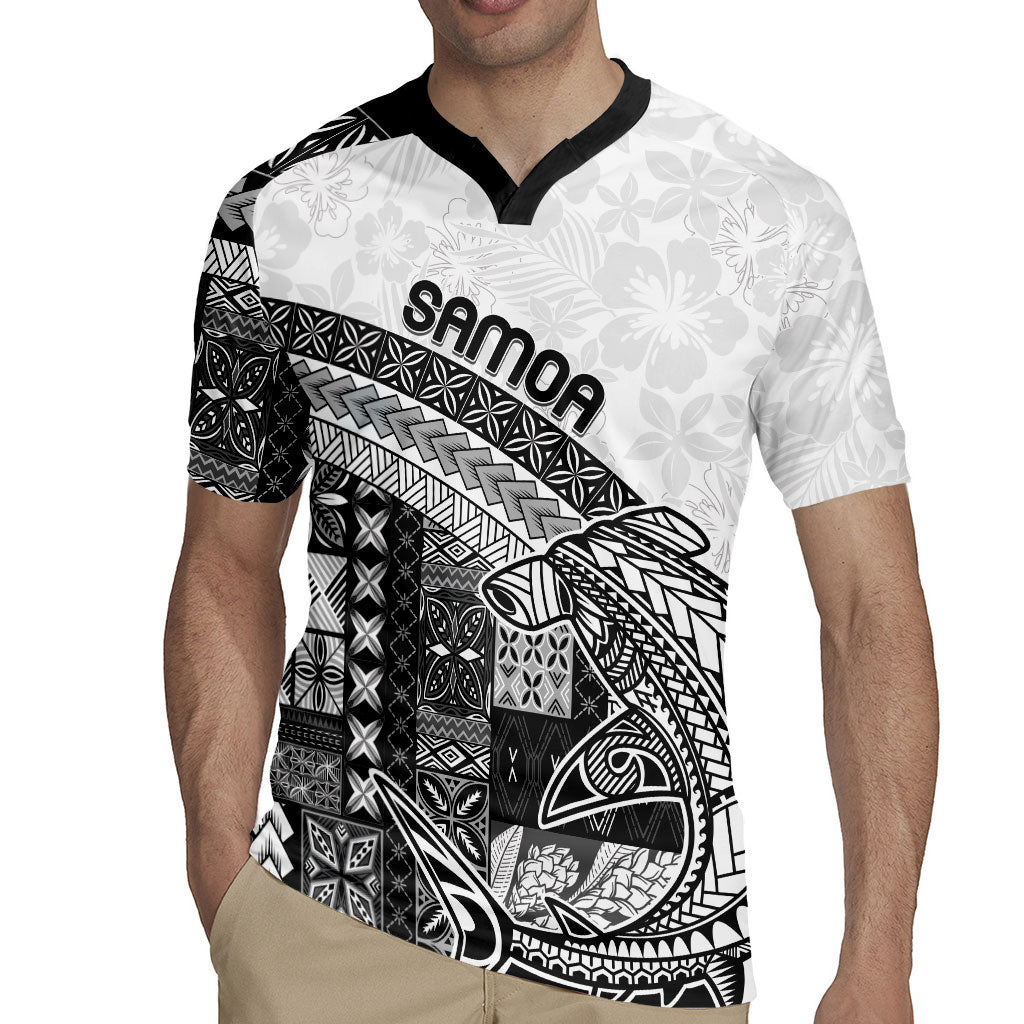 Samoa Mamanu Siapo Classic Black Rugby Jersey Tatau Malie LT7 - Polynesian Pride