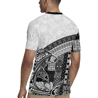 Samoa Mamanu Siapo Classic Black Rugby Jersey Tatau Malie LT7 - Polynesian Pride