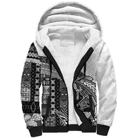 Samoa Mamanu Siapo Classic Black Sherpa Hoodie Tatau Malie LT7 Unisex Black - Polynesian Pride