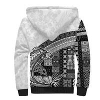 Samoa Mamanu Siapo Classic Black Sherpa Hoodie Tatau Malie LT7 - Polynesian Pride