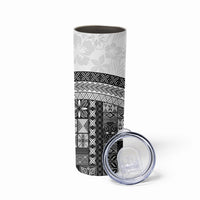 Samoa Mamanu Siapo Classic Black Skinny Tumbler Tatau Malie LT7 - Polynesian Pride