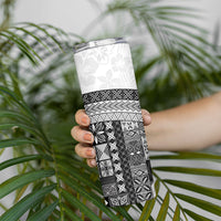 Samoa Mamanu Siapo Classic Black Skinny Tumbler Tatau Malie LT7 - Polynesian Pride