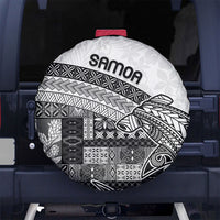 Samoa Mamanu Siapo Classic Black Spare Tire Cover Tatau Malie LT7 No hole Black - Polynesian Pride
